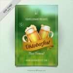 Oktoberfest Plakat Vorlage Schönste Oktoberfest Plakat Mit Einem Grünen Hintergrund