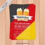 Oktoberfest Plakat Vorlage Süß Oktoberfest Plakat Mit Flagge Farben