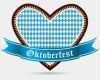 Oktoberfest Vorlagen Plakate Kostenlos Cool Gingerbread Heart with Bavarian Colors for Oktoberfest