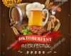 Oktoberfest Vorlagen Plakate Kostenlos Hübsch Festive Oktoberfest Poster Beer Barrel Sausages Stock