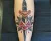 Old School Tattoo Vorlagen Wunderbar Tattoovorlage Schwert Sticht Rose