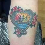 Old School Tattoo Vorlagen Wunderbar Tattoovorlage Seemanstattoo Herz Mit Schiff