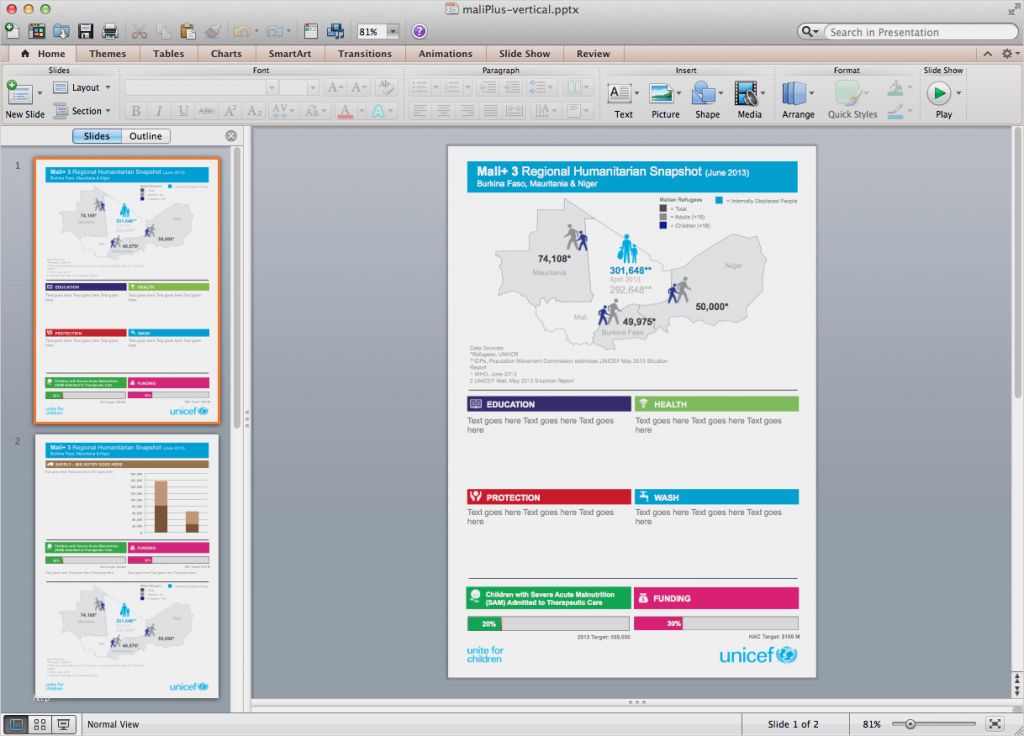 One Pager Vorlage Powerpoint Großartig E Page Snapshot Of Situation In Mali and Other