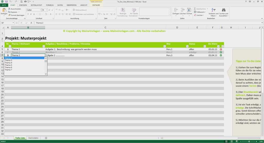 Onenote Aufgabenliste Vorlage Erstaunlich to Do Liste Excel Vorlage Pendenzenliste Aufgabenliste