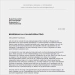 Online Bewerbung Vorlagen Pdf Genial Bewerbung Als Line Redakteur Line Redakteurin