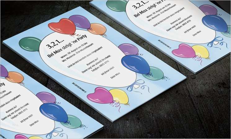 Online Gestalten Vorlagen Für Alle Gelegenheiten Schönste Drucke Selbst Kostenlose Einladung Geburtstagsparty Mit