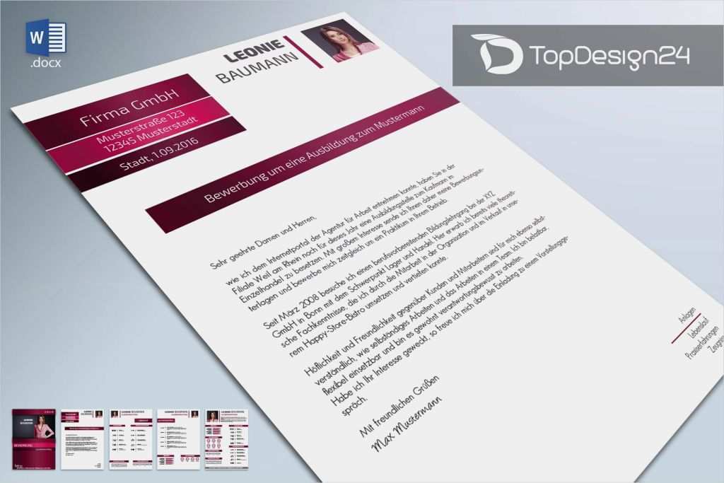 Onlineshop Design Vorlagen Cool Bewerbung Deckblatt Modern topdesign24 Bewerbungen