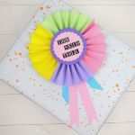 Orden Selber Basteln Vorlage Wunderbar Ich Bastel Hübsche Rosetten orden Für Euch Dezentpink