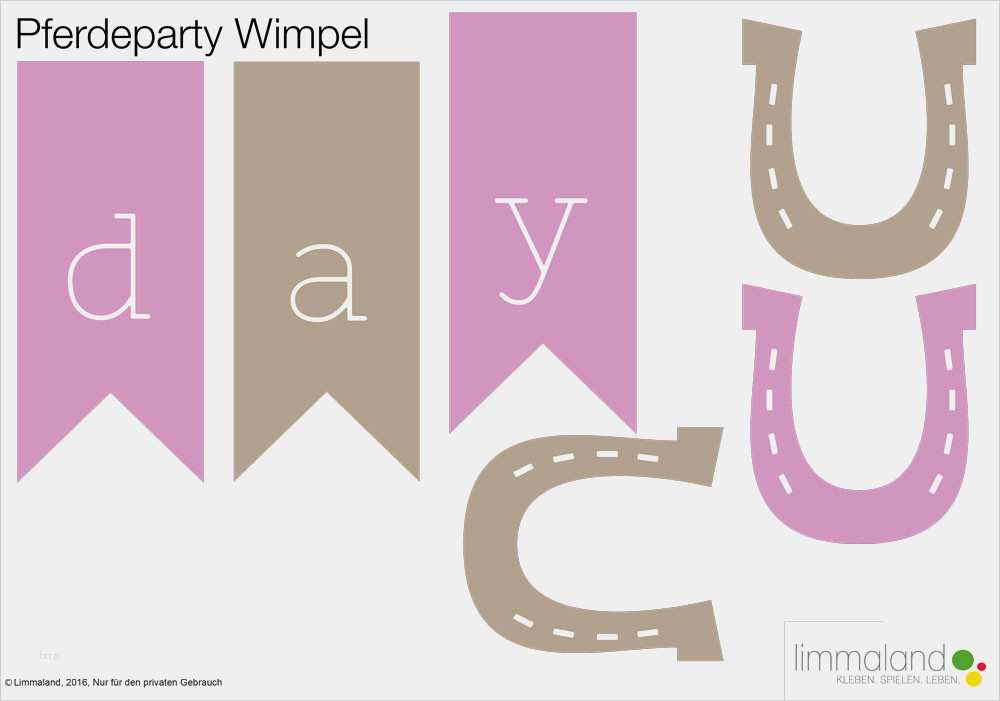 Orden Vorlage Inspiration Pferdegeburtstag Partyset Für Reiterparty Limmaland
