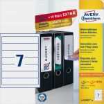 Ordner Etiketten Schmal Vorlage Cool Avery Zweckform ordnerrücken Etiketten Schmal