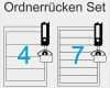 Ordner Etiketten Schmal Vorlage Neu ordnerrücken Etiketten Set 190x61mm Und 192x38mm Breit Und