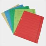 Ordner Trennblätter Vorlage Schön ordner Trennblätter 10stk Din A4 Papier Farblich sortiert