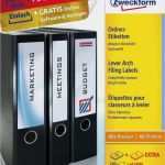 Ordnerbeschriftung Word Vorlage Großartig ordneretiketten L6060 25