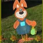 Osterhasen Aus Holz Vorlagen Kostenlos Einzigartig Osterhase Aus Holz Mit Latzhose Und Ei