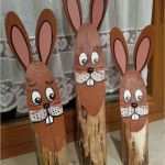 Osterhasen Aus Holz Vorlagen Kostenlos Erstaunlich Osterhase Aus Holz Baumstamm Osterhasenstamm