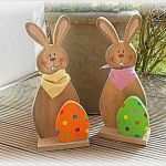 Osterhasen Aus Holz Vorlagen Kostenlos Großartig Osterhasen Basteln Mit Holz Und Gips – Bvrao