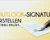 Outlook Signatur Vorlage Fabelhaft Outlook Vorlage Und Erstellen Einfügen – Schnell Und