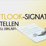 Outlook Signatur Vorlage Fabelhaft Outlook Vorlage Und Erstellen Einfügen – Schnell Und