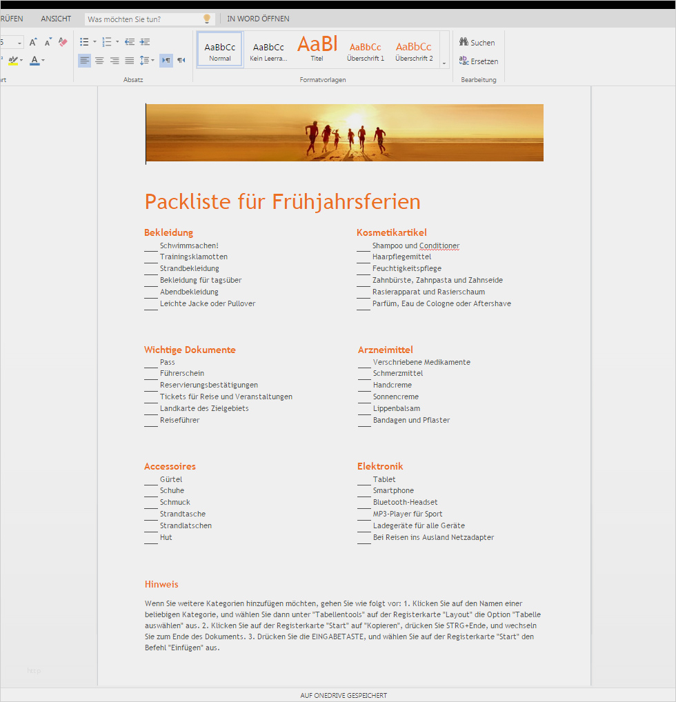 Packliste Klassenfahrt Vorlage Schön Packliste Zum Downloaden – Wordvorlage