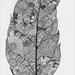 Pages Deckblatt Vorlagen Süß Coloring Pages for Adults An Intricate Leaf Free