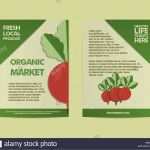 Pages Vorlage Broschüre Fabelhaft organic Food Brochure Design Stockfotos & organic Food