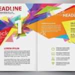 Pages Vorlage Broschüre Wunderbar Broschüre Design Vektor Vorlage Zwei Seiten Der A4 Stock