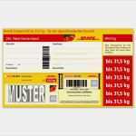 Paket Etikett Vorlage Fabelhaft Dhl Sperrgutmarke Deutschland Bis 31 5 Kg