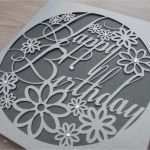 Paper Cutting Vorlagen Gut Happy Birthday Paper Cut Kirigami Pinterest