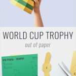 Paper Shape Hirsch Vorlage Genial How to Make A Paper World Cup Trophy with Template
