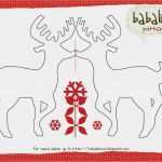 Paper Shape Hirsch Vorlage Luxus Netz Fischerin Schnell Noch Eine Rentier Girlande Zaubern