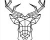 Paper Shape Hirsch Vorlage Luxus Sticker Tête De Cerf En origami