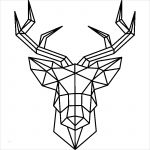 Paper Shape Hirsch Vorlage Luxus Sticker Tête De Cerf En origami