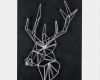 Paper Shape Hirsch Vorlage Neu Kit String Art Modèle Tête De Cerf forme Rectangle En Bois