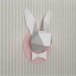 Paper Shape Hirsch Vorlage Wunderbar Diy Rabbit Headtrophy Wall Mount3d Papercraftpaper