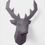 Paper Shape Vorlagen Kostenlos Neu Tierkopf Wanddeko Aus Papier Papershape