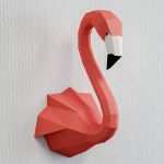 Papercraft Vorlagen Download Angenehm Papercraft Flamingo 3d Paper Craft Sculpture Animal Head