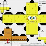 Papercraft Vorlagen Download Genial Cube Papercraft Spongebob Squarepant Papercraft