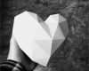 Papercraft Vorlagen Download Hübsch Paper Heart Papercraft Polygonal Polygon