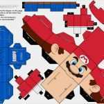Papercraft Vorlagen Download Luxus โมเดลกระดาษ มาริโอ้ Cube Super Mario Papercraft toy