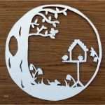 Papercut Vorlagen Elegant Woodland Kreaturen Kreis Papier Ausschneiden Papercut