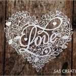 Papercut Vorlagen Erstaunlich Papercut Template Love Valentine S Heart Pdf