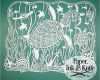 Papercut Vorlagen Luxus Sea Turtles Papercut Template Paper Ink and Knife