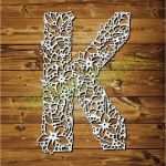 Papercut Vorlagen Wunderbar Papercut Vorlage Buchstabe K Für Den Von Treefrogstrinkets