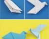 Papier Flechten Vorlagen Anleitungen Cool origami Friedenstaube Basteln Taube Falten Anleitung