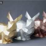 Papierfiguren Vorlagen Erstaunlich [diy] 3d origami Hase