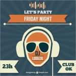 Party Einladung Vorlage Gratis Genial Party Einladung Dj Vorlage