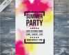Party Plakate Vorlagen Kostenlos Großartig Aquarell sommer Party Plakat
