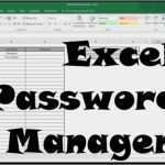 Password Manager Excel Vorlage Genial Secure Excel Password Manager Password Protected Spreadsheet