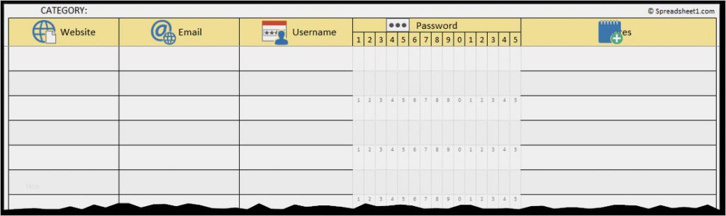 Password Manager Excel Vorlage Schönste Password Log Template Templates Data