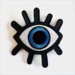 Patch Vorlage Großartig Eye Patch Big Blue Eye Iron On Patches Eyelash Evil
